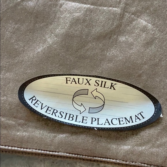 Faux Silk Placemat Set of 9 (Platinum) - Picture 7 of 8